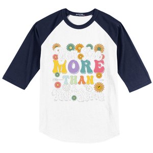 Test Day Groovy Teacher You Are More Than A Test Score Baseball Sleeve Shirt