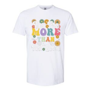 Test Day Groovy Teacher You Are More Than A Test Score Softstyle CVC T-Shirt