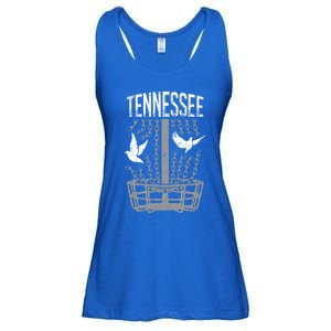 Tennessee Disc Golf Player Breaking Chains Birdie Great Gift Ladies Essential Flowy Tank