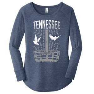 Tennessee Disc Golf Player Breaking Chains Birdie Great Gift Women's Perfect Tri Tunic Long Sleeve Shirt