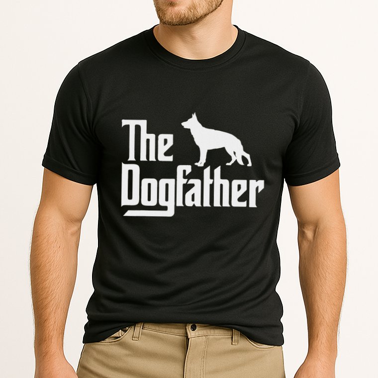 The Dogfather German Shepherd Dog Dad Best Dog Daddy Ever Cooling Performance Crew T-Shirt