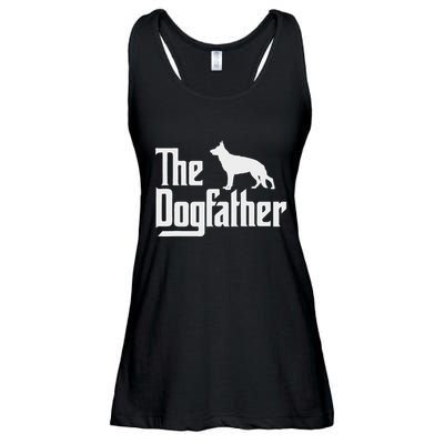 The Dogfather German Shepherd Dog Dad Best Dog Daddy Ever Ladies Essential Flowy Tank