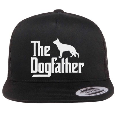 The Dogfather German Shepherd Dog Dad Best Dog Daddy Ever Flatbill Hat
