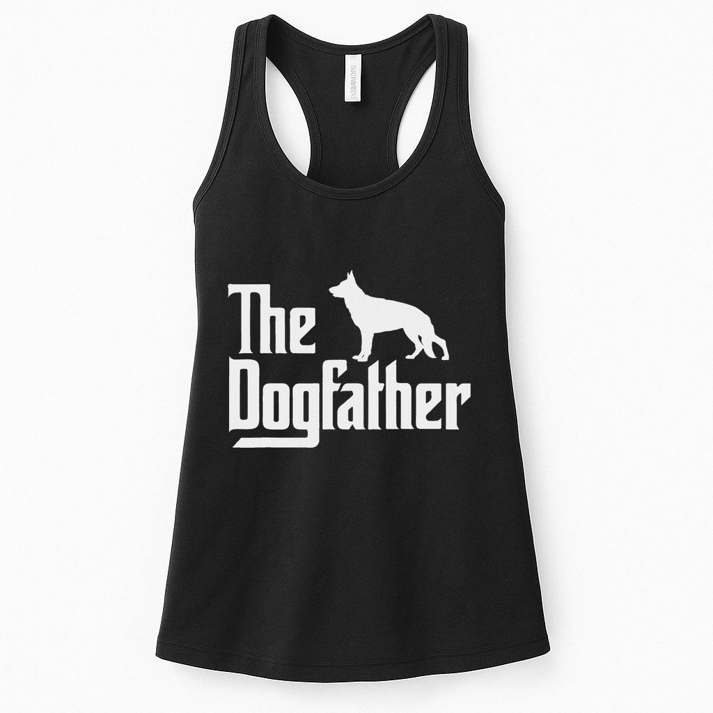 The Dogfather German Shepherd Dog Dad Best Dog Daddy Ever Womens Tank Top