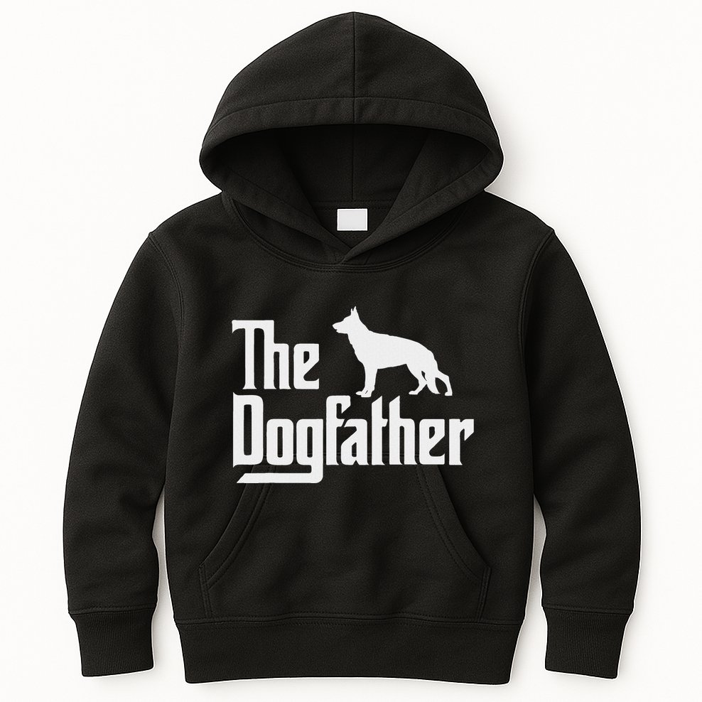 The Dogfather German Shepherd Dog Dad Best Dog Daddy Ever Kids Hoodie