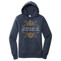 The Dice Giveth And Taketh Dungeons And Dragons Inspired Women's Pullover Hoodie