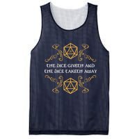 The Dice Giveth And Taketh Dungeons And Dragons Inspired Mesh Reversible Basketball Jersey Tank