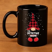 The Detective Gnome 11oz C Handle Ceramic Mug