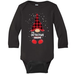 The Detective Gnome Baby Long Sleeve Bodysuit