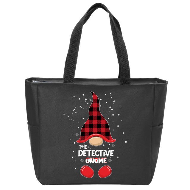 The Detective Gnome Zip Tote Bag