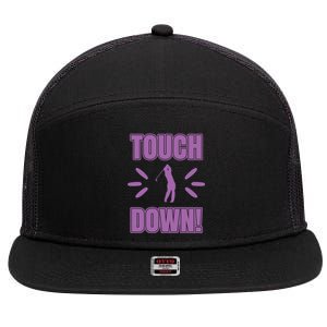 Touch Down Golf 7 Panel Mesh Trucker Snapback Hat