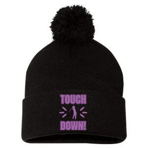 Touch Down Golf Pom Pom 12in Knit Beanie