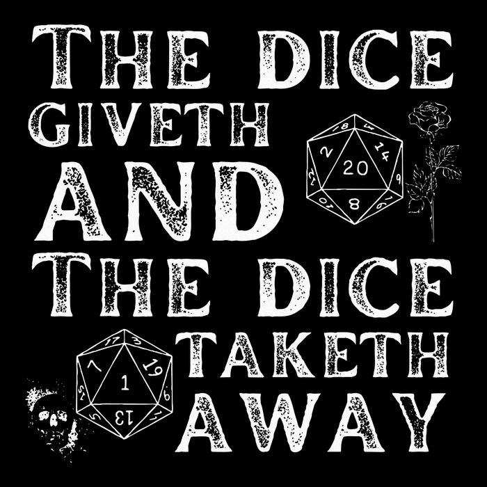 The Dice Giveth And The Dice Taketh Away 7-Panel Snapback Hat