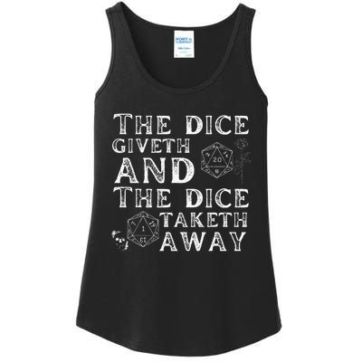 The Dice Giveth And The Dice Taketh Away Ladies Essential Tank