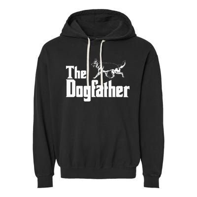 The Dogfather German Shepherd Funny Gift Garment-Dyed Fleece Hoodie