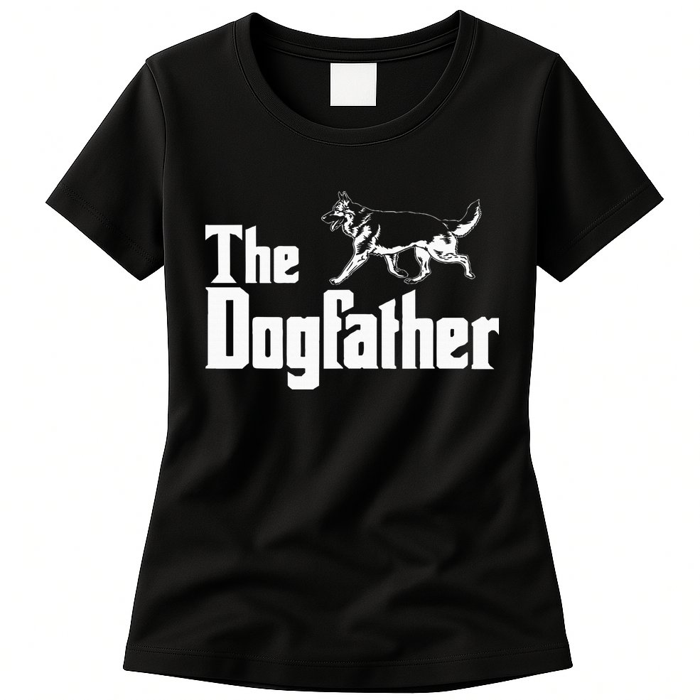 The Dogfather German Shepherd Funny Gift Womens T-Shirt