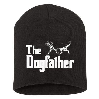 The Dogfather German Shepherd Funny Gift Short Acrylic Beanie