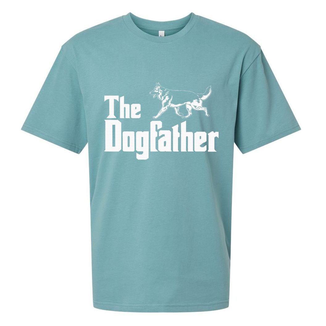 The Dogfather German Shepherd Funny Gift Sueded Cloud Jersey T-Shirt
