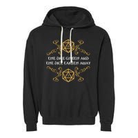 The Dice Giveth And Taketh Dungeons And Dragons Inspired Garment-Dyed Fleece Hoodie