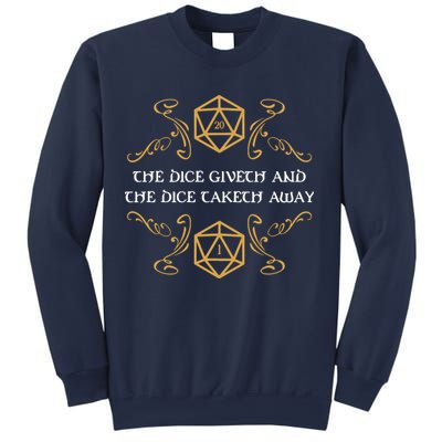 The Dice Giveth And Taketh Dungeons And Dragons Inspired Sweatshirt