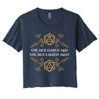 The Dice Giveth And Taketh Dungeons And Dragons Inspired Crop Top