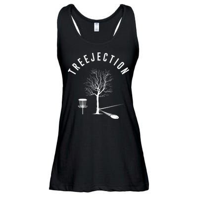 Tree Disc Golf Player Treejection Disc Golf Sports Ladies Essential Flowy Tank
