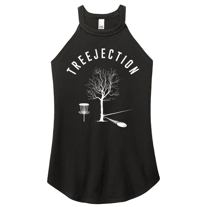 Tree Disc Golf Player Treejection Disc Golf Sports Women's Perfect Tri Rocker Tank