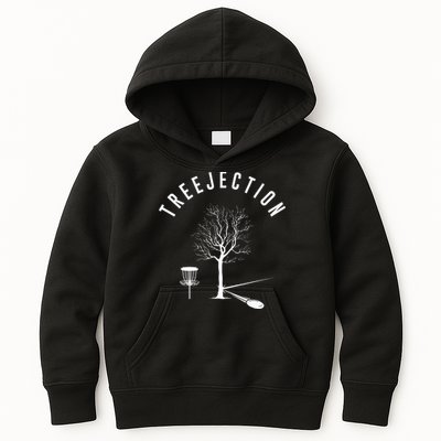 Tree Disc Golf Player Treejection Disc Golf Sports Kids Hoodie
