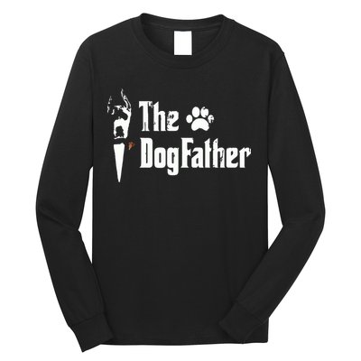 The Dogfather Great Dane Dog Dad Fathers Day Gift Long Sleeve Shirt