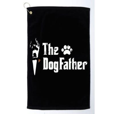 The Dogfather Great Dane Dog Dad Fathers Day Gift Golf Towel