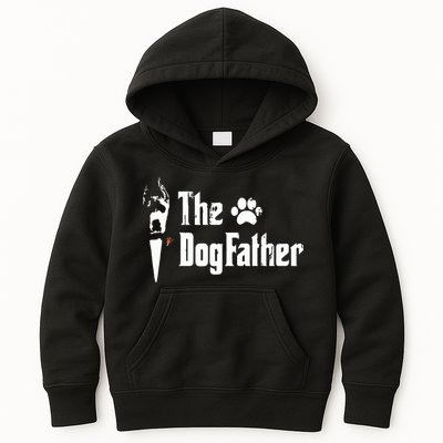 The Dogfather Great Dane Dog Dad Fathers Day Gift Kids Hoodie