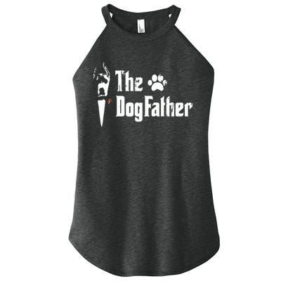 The Dogfather Great Dane Dog Dad Fathers Day Gift Women's Perfect Tri Rocker Tank