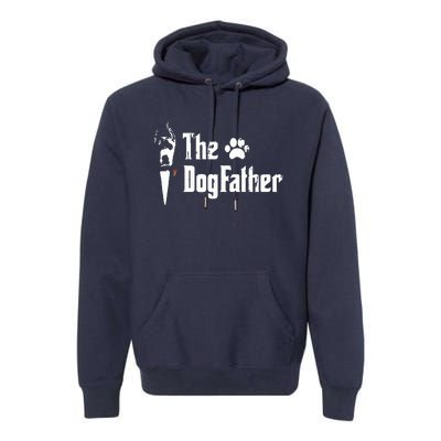 The Dogfather Great Dane Dog Dad Fathers Day Gift Premium Hoodie