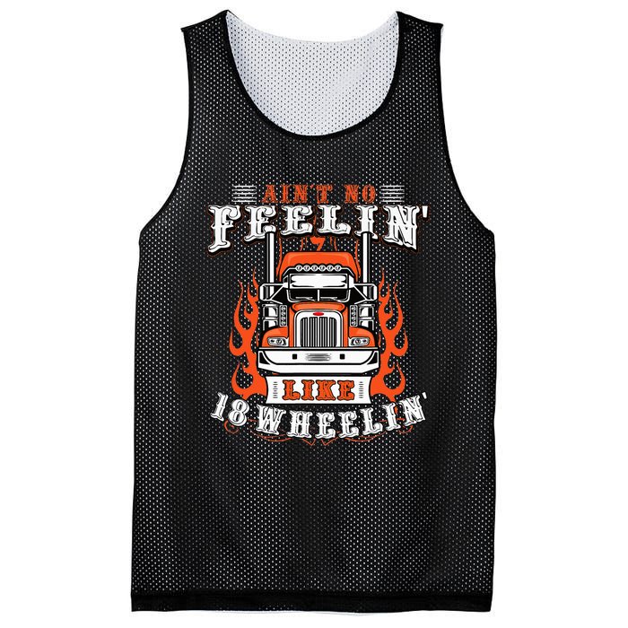 Truck Driver Gift Semi Big Rig Trucking Trailer Truck Mesh Reversible Basketball Jersey Tank