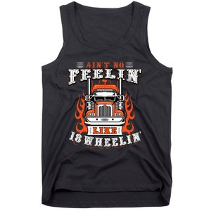 Truck Driver Gift Semi Big Rig Trucking Trailer Truck Tank Top