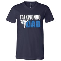 Taekwondo Dad Gift Idea Tae Cool Taekwondo Uniform V-Neck T-Shirt