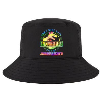 Tie Dye Grandmasaurus MotherS Day T Rex Dinosaurs Lover Meaningful Gift Cool Comfort Performance Bucket Hat