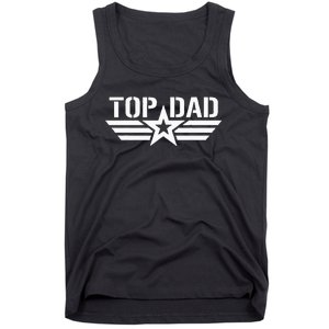 Top Dad Gifts Fathers Day For Daddy Dad Retro Patriotic Tank Top