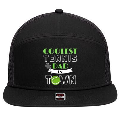 Tennis Dad Gift 7 Panel Mesh Trucker Snapback Hat