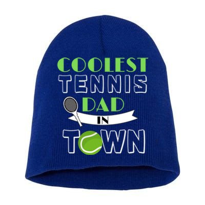 Tennis Dad Gift Short Acrylic Beanie