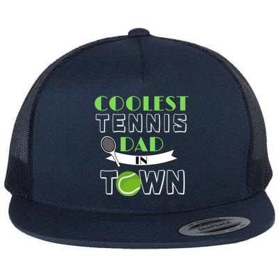 Tennis Dad Gift Flat Bill Trucker Hat