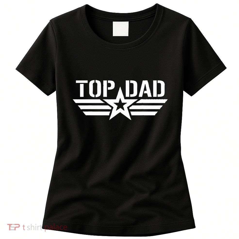 Top Dad Gifts Fathers Day For Daddy Dad Retro Patriotic Womens T-Shirt