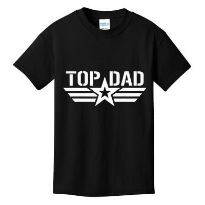 Top Dad Gifts Fathers Day For Daddy Dad Retro Patriotic Kids T-Shirt