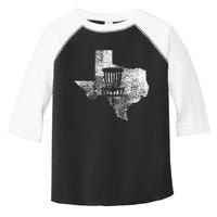 Texas Disc Golf State With Basket Distressed Toddler Fine Jersey T-Shirt