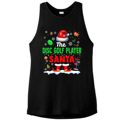 The Disc Golf Santa Christmas Team Matching Funny Party Great Gift Ladies PosiCharge Tri-Blend Wicking Tank