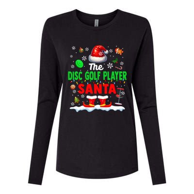 The Disc Golf Santa Christmas Team Matching Funny Party Great Gift Womens Cotton Relaxed Long Sleeve T-Shirt