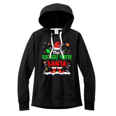 The Disc Golf Santa Christmas Team Matching Funny Party Great Gift Women's Fleece Hoodie