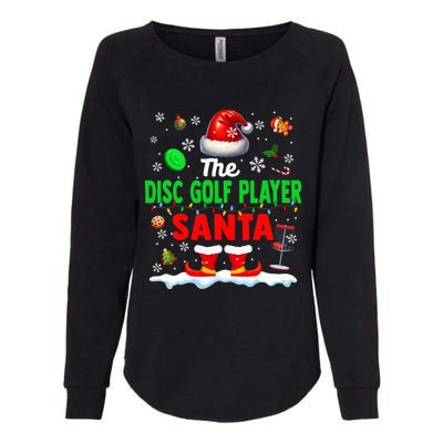 The Disc Golf Santa Christmas Team Matching Funny Party Great Gift Womens California Wash Sweatshirt