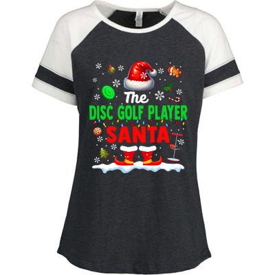 The Disc Golf Santa Christmas Team Matching Funny Party Great Gift Enza Ladies Jersey Colorblock Tee