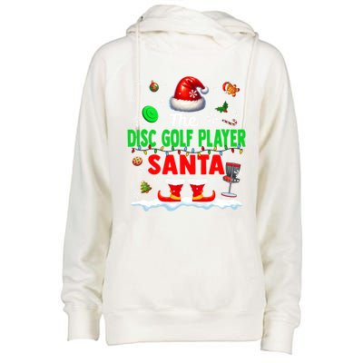 The Disc Golf Santa Christmas Team Matching Funny Party Great Gift Womens Funnel Neck Pullover Hood